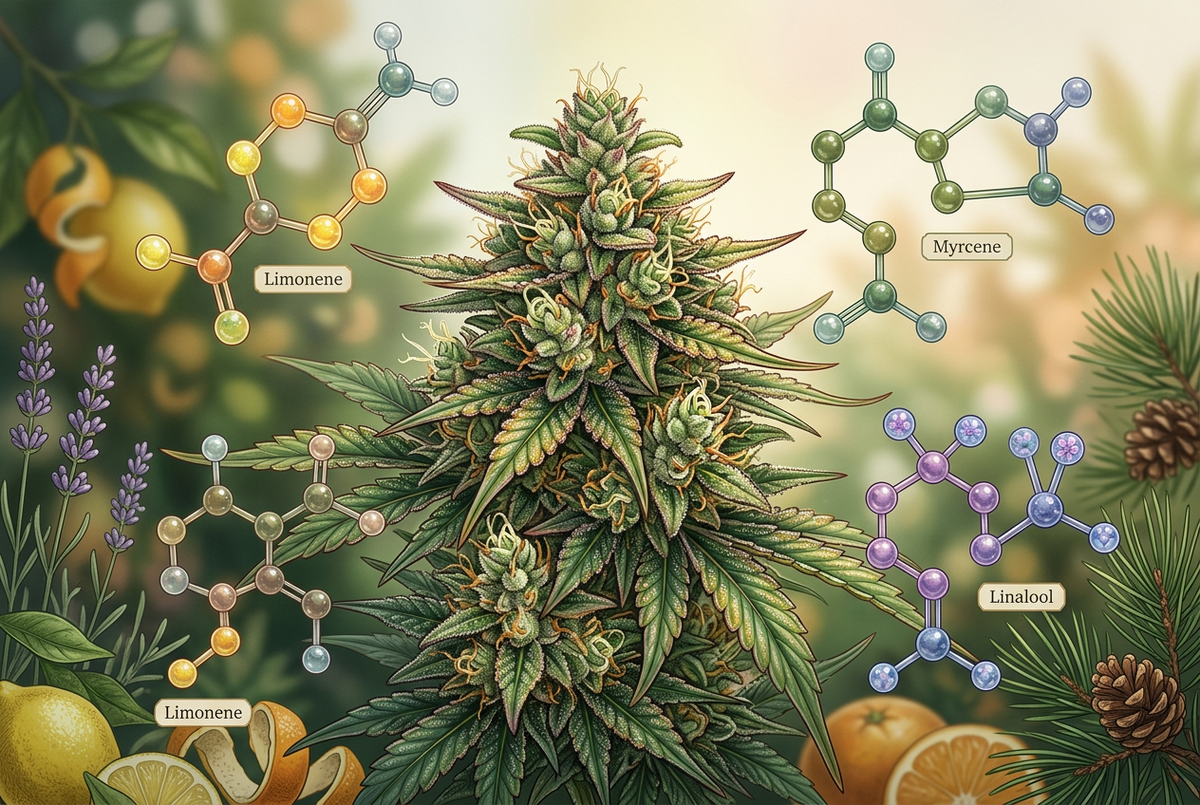 Cannabis-Terpene: Ätherische Düfte und ihr Zusammenspiel