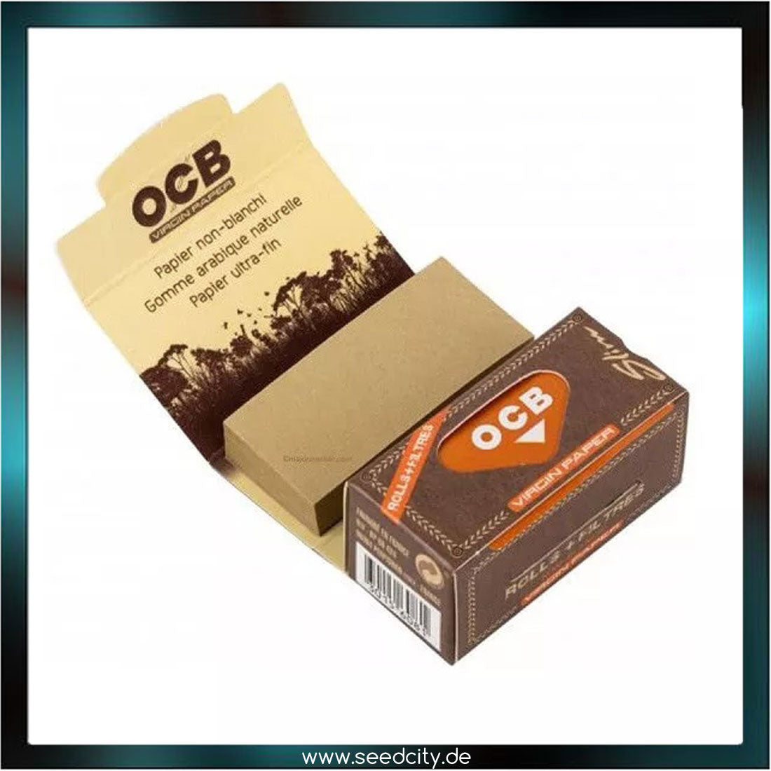 OCB - Rolls + Tips Smoking Papers - Virgin Paper