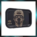 JNKO - Rolling Tray XXL - 29x19cm - Luxus Kunstserie - Golden Skull