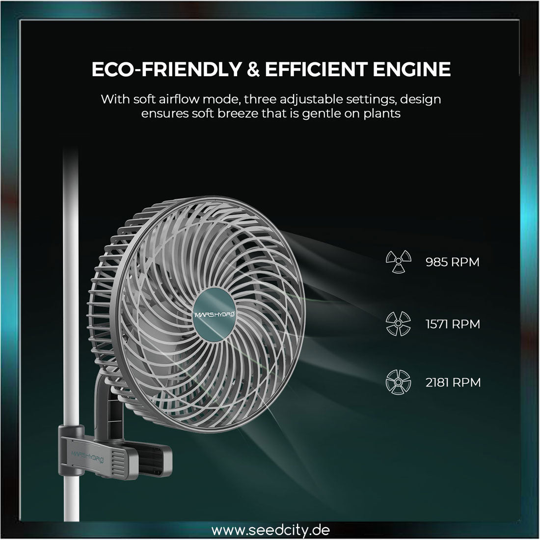 MARS HYDRO - FC1500-EVO Samsung LED 150W Growbox Komplettset - 80x80x160cm