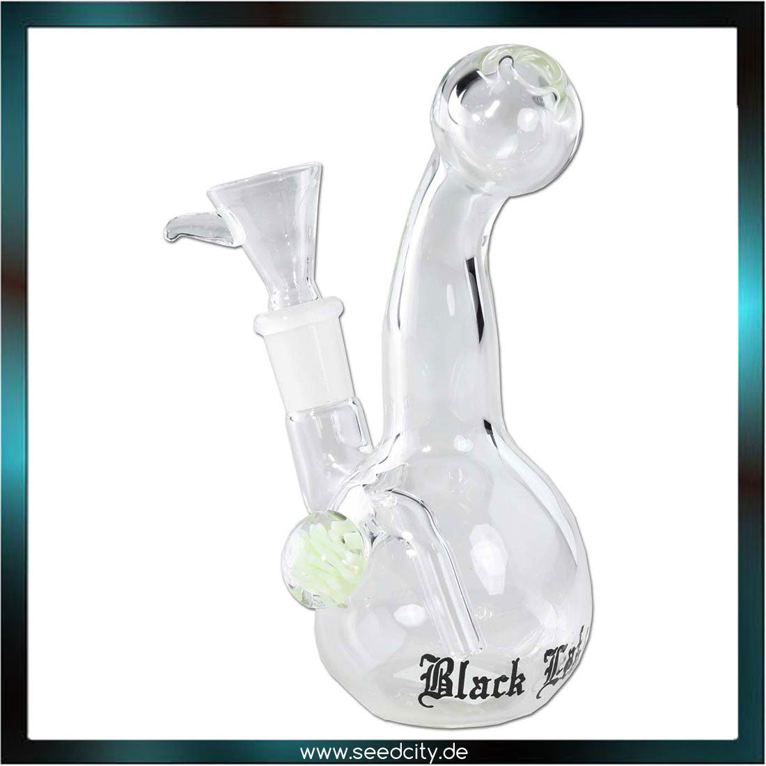 BLACK LEAF - Glasbubbler für Kräuter & Öl