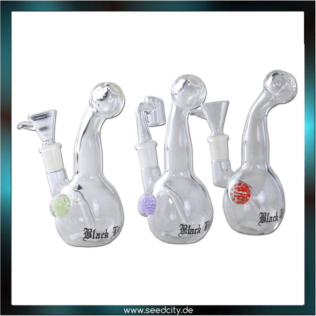 BLACK LEAF - Glasbubbler für Kräuter & Öl