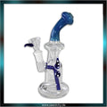 BLACK LEAF - Glasbubbler - blau