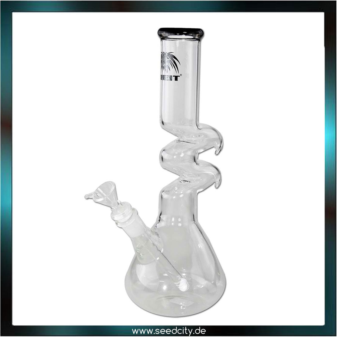 BREIT - ZickZack Bong mit Diffusorchillum