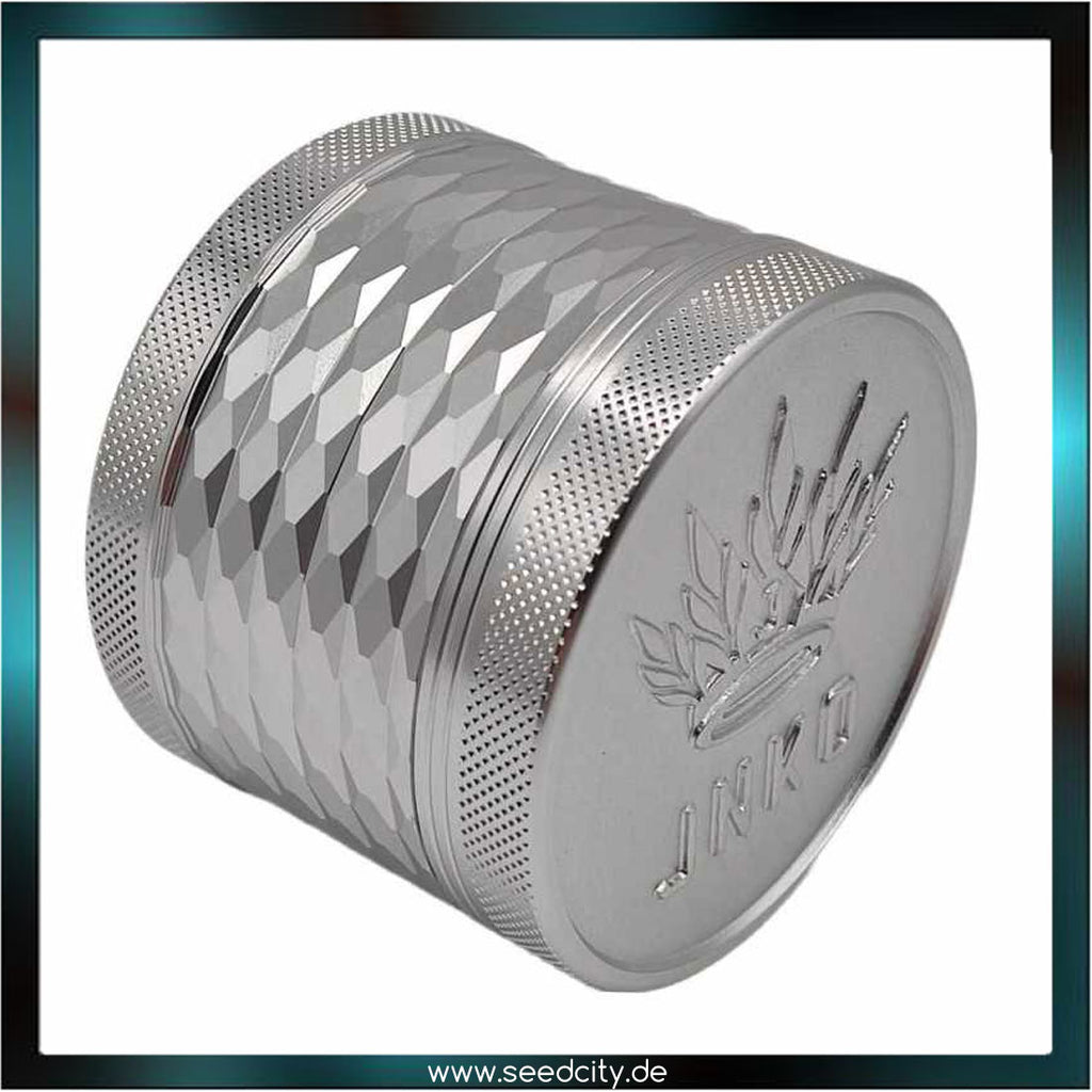 JNKO - GRINDER MAJESTIC XL 4-tlg. Silber - Aluminium 63mm