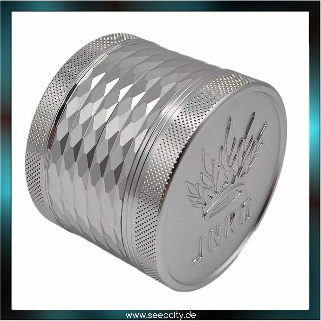 JNKO - GRINDER MAJESTIC XL 4-tlg. Silber - Aluminium 63mm