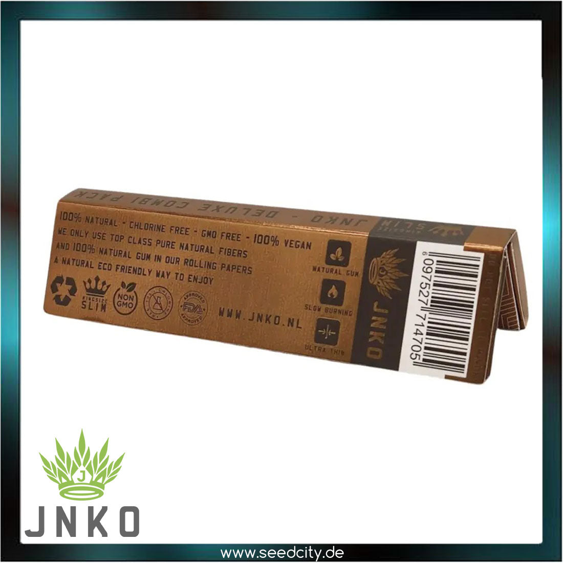 JNKO - Brown Unbleached Rolling Papers - Combi Pack